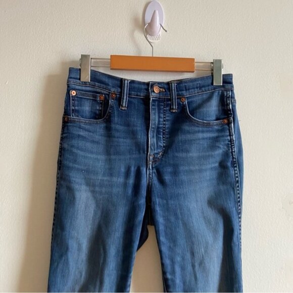 Madewell 10 High Rise Skinny Blue Denim Jeans - Picture 3 of 13